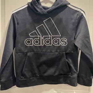 Adidas Boys Pullover Hoodie, Black, Boys Size 8